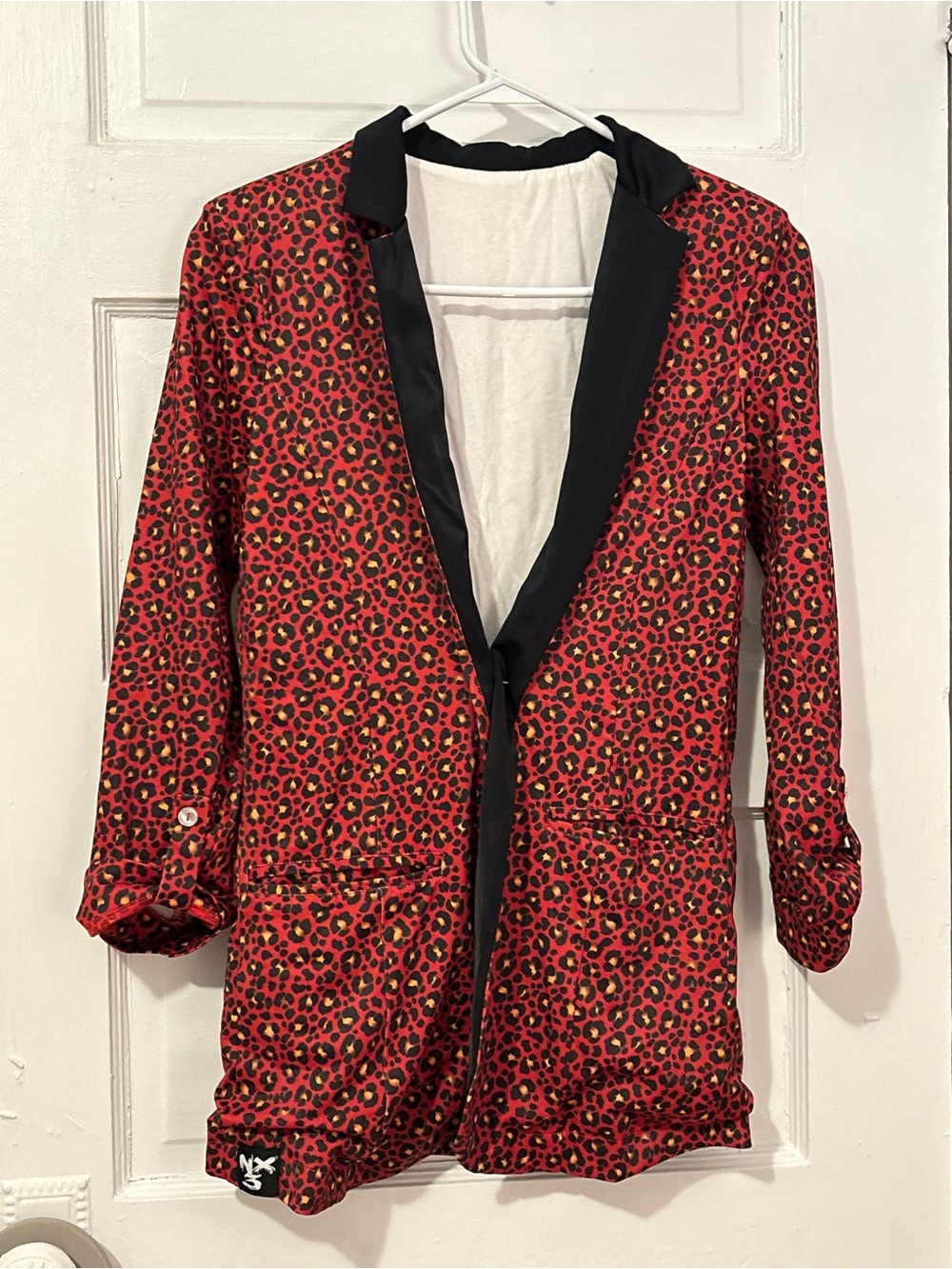 Red Leopard Print dance costume Blazer